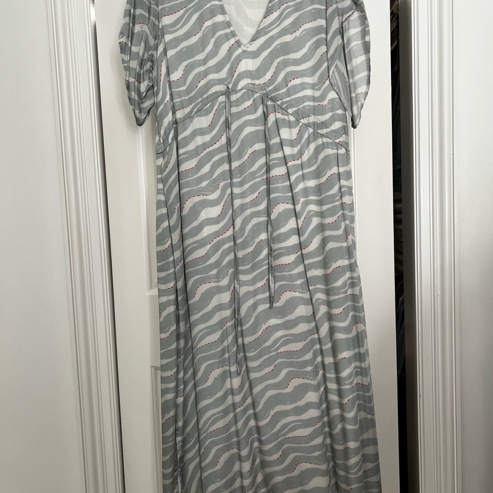 Reistor / Jcrew collab blue and white dress